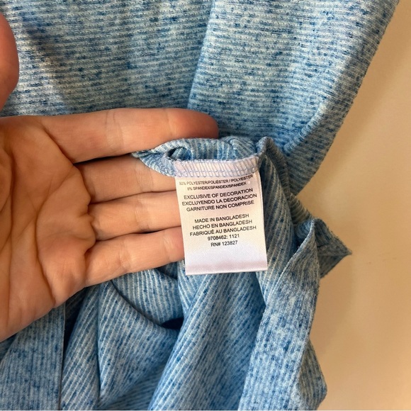 Tenth + Ocean Blue Heathered Short Sleeve T-Shirt Men’s Size Large Pocket Tee - Picture 4 of 11